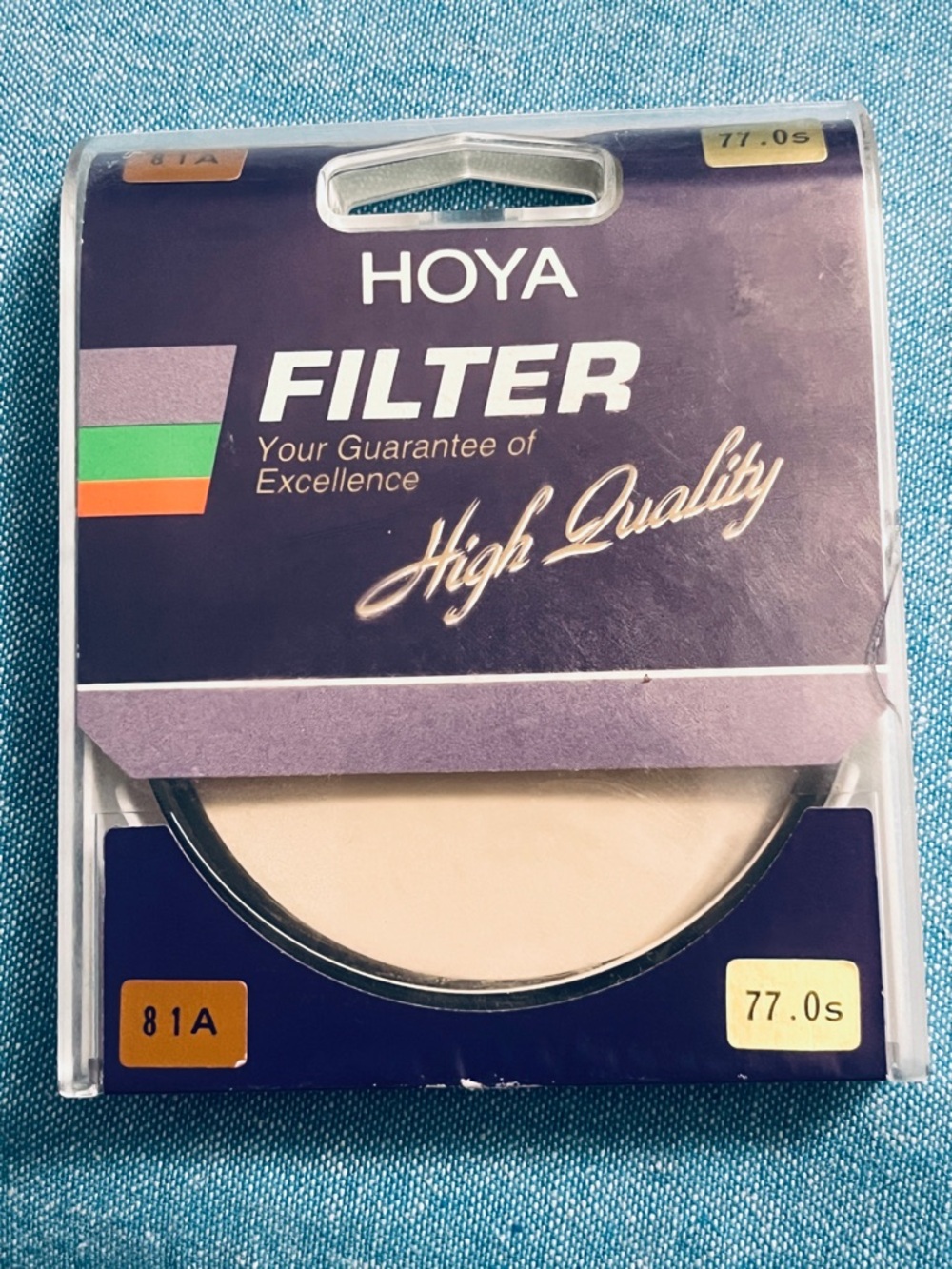 Hoya 81A camera lens filter ... in a 77mm thread size